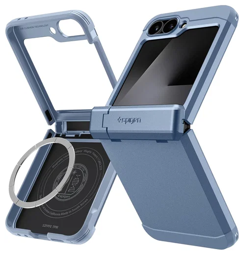 Spigen Tough Armor Samsung Galaxy Z Flip 7 FE/6 Hoesje MagSafe Back Cover Blauw afbeelding 1