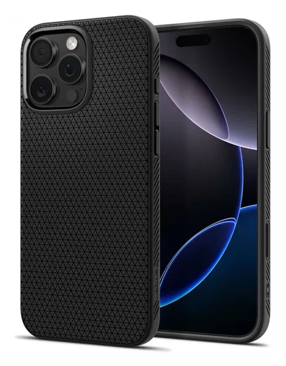 Spigen Liquid Air T MagFit Apple iPhone 16 Pro Hoesje Back Cover Matte Zwart afbeelding 1