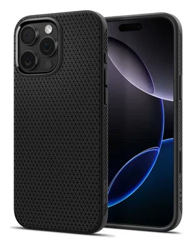 Spigen Liquid Air T MagFit Apple iPhone 16 Pro Hoesje Back Cover Matte Zwart