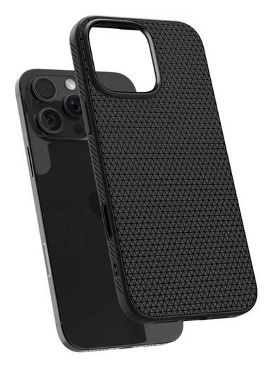 Spigen Liquid Air T MagFit Apple iPhone 16 Pro Hoesje Back Cover Matte Zwart afbeelding 14