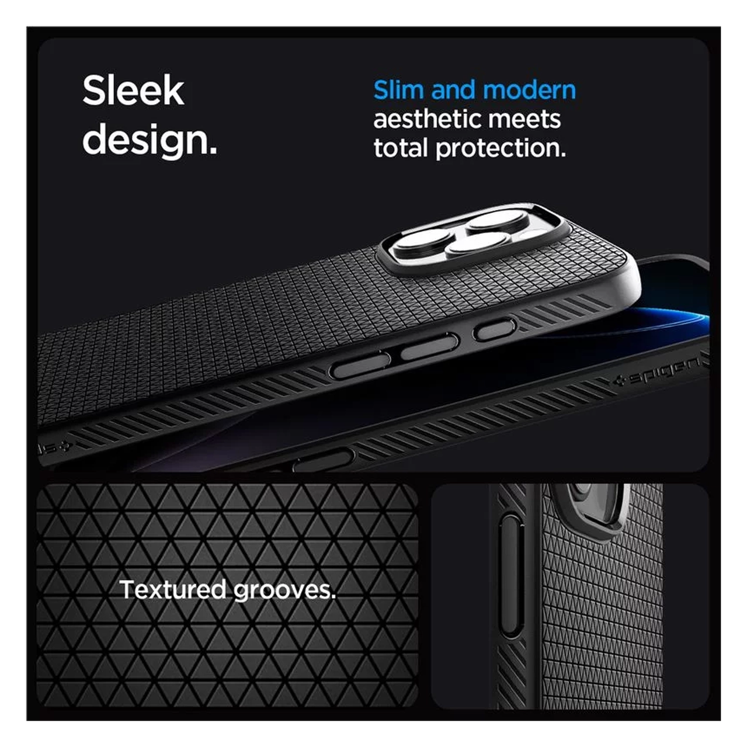 Spigen Liquid Air T MagFit Apple iPhone 16 Pro Hoesje Back Cover Matte Zwart afbeelding 6