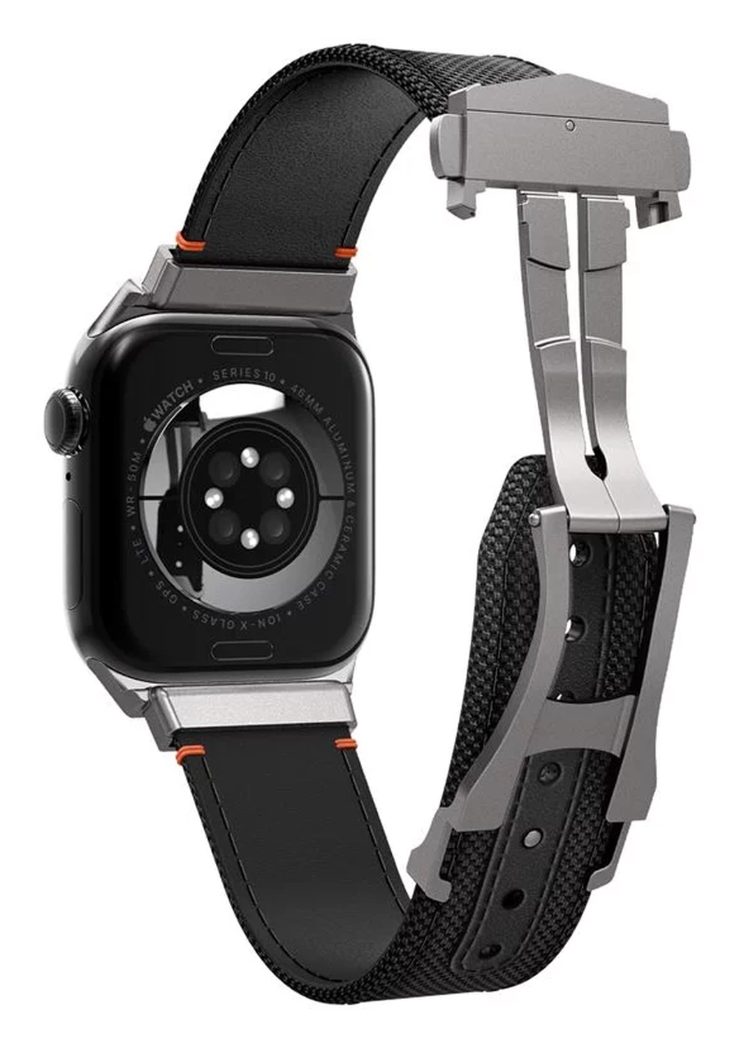Spigen Classic Fit - Apple Watch 1-10/SE/Ultra Bandje - 49/46/45/44/42MM - Zwart afbeelding 11