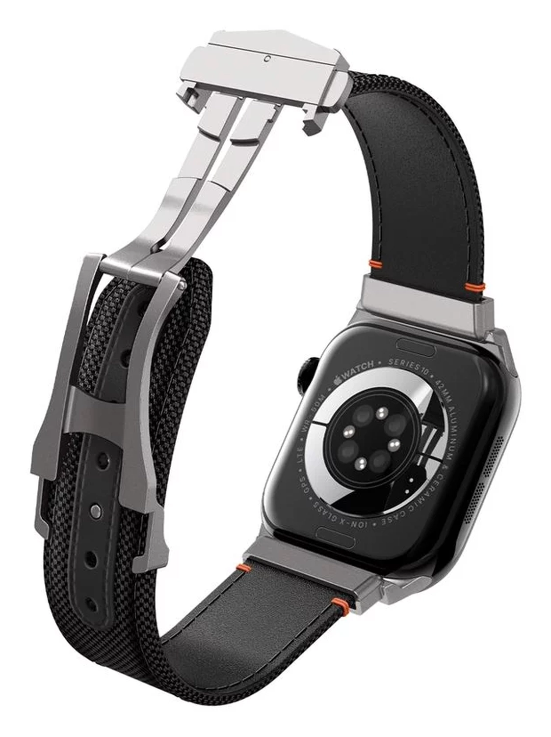 Spigen Classic Fit - Apple Watch 1-10/SE/Ultra Bandje - 49/46/45/44/42MM - Zwart afbeelding 12