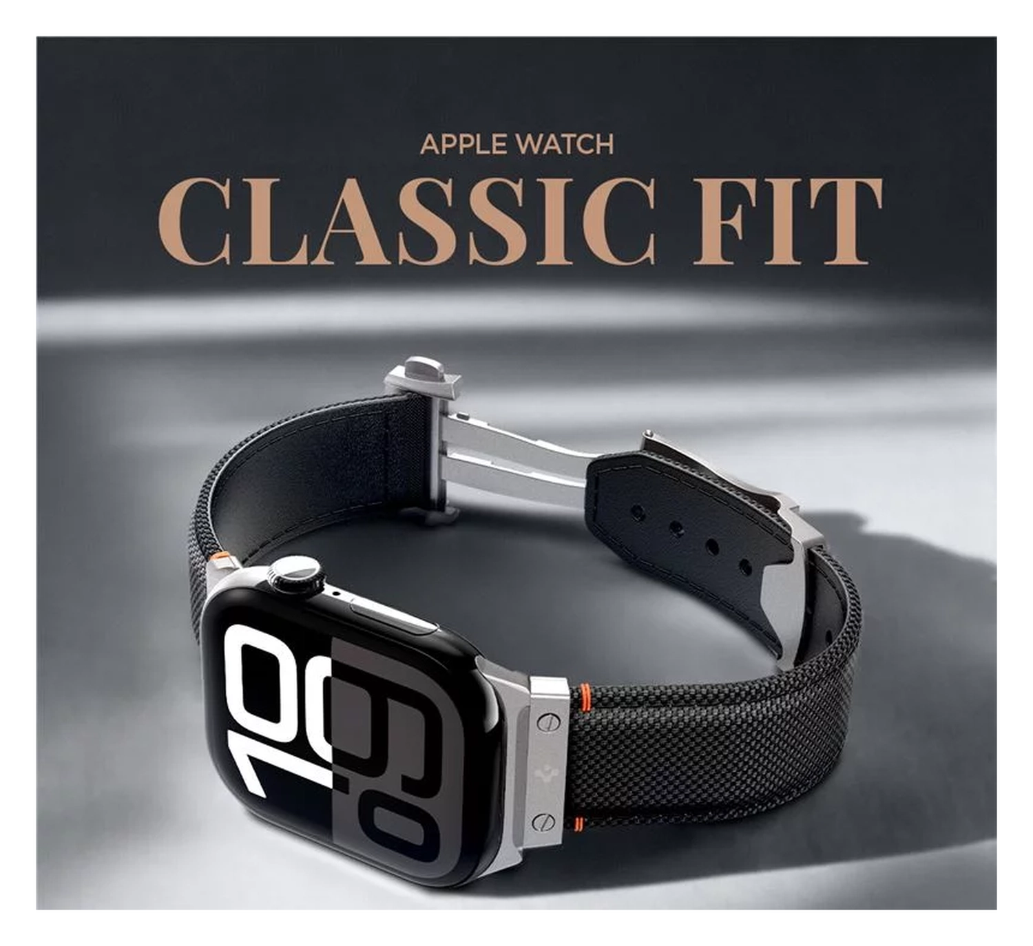 Spigen Classic Fit - Apple Watch 1-10/SE/Ultra Bandje - 49/46/45/44/42MM - Zwart afbeelding 3