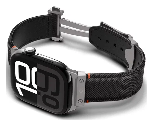 Spigen Classic Fit - Apple Watch 1-10/SE/Ultra Bandje - 49/46/45/44/42MM - Zwart afbeelding 9