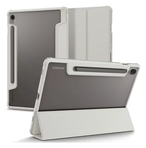 Spigen Ultra Hybrid Pro Samsung Tab S10 Lite / S10 FE / S9 FE / S9 Hoes Grijs afbeelding 1