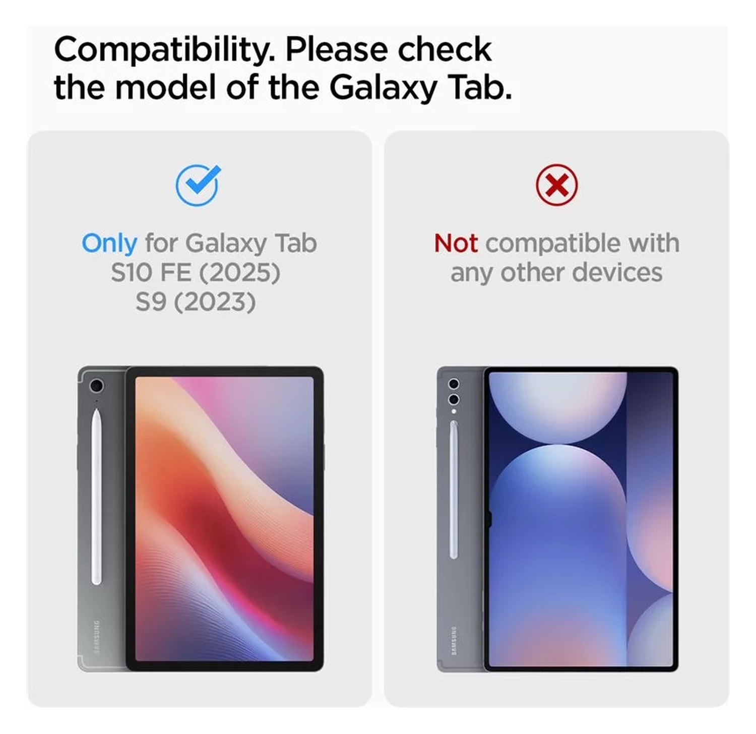Spigen Ultra Hybrid Pro Samsung Tab S10 Lite / S10 FE / S9 FE / S9 Hoes Grijs afbeelding 6