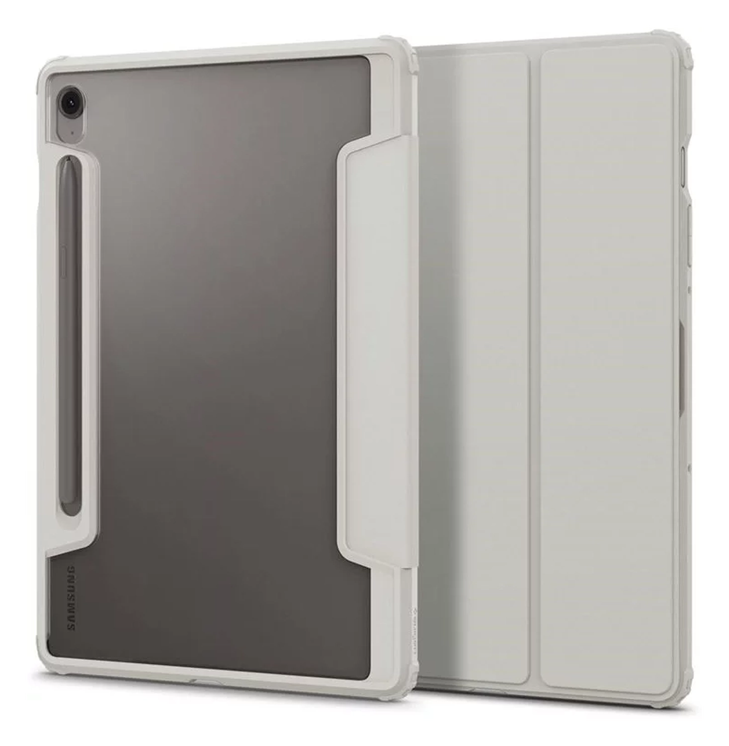 Spigen Ultra Hybrid Pro Samsung Tab S10 Lite / S10 FE / S9 FE / S9 Hoes Grijs afbeelding 9