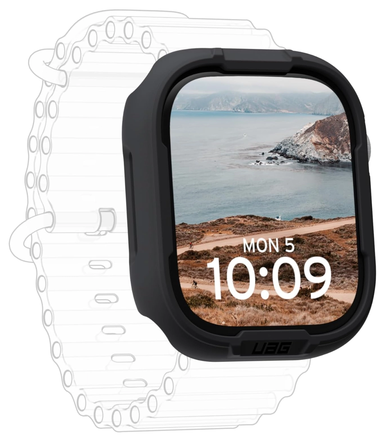 Urban Armor Gear Scout Apple Watch 11/10 46MM Hoesje - Bumper Case Zwart afbeelding 4