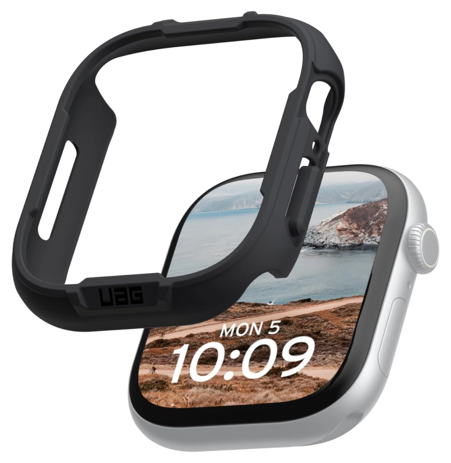 Urban Armor Gear Scout Apple Watch 11/10 46MM Hoesje - Bumper Case Zwart afbeelding 1