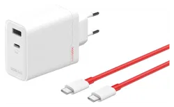 Originele OnePlus SuperVOOC GaN Oplader 120W + USB-C Kabel 1M Wit/Rood afbeelding