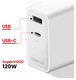 Originele OnePlus SuperVOOC GaN Oplader 120W + USB-C Kabel 1M Wit/Rood afbeelding 3