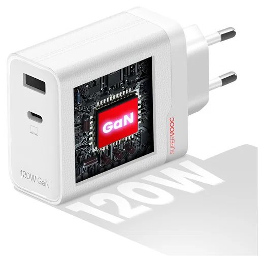 Originele OnePlus SuperVOOC GaN Oplader 120W + USB-C Kabel 1M Wit/Rood afbeelding 4