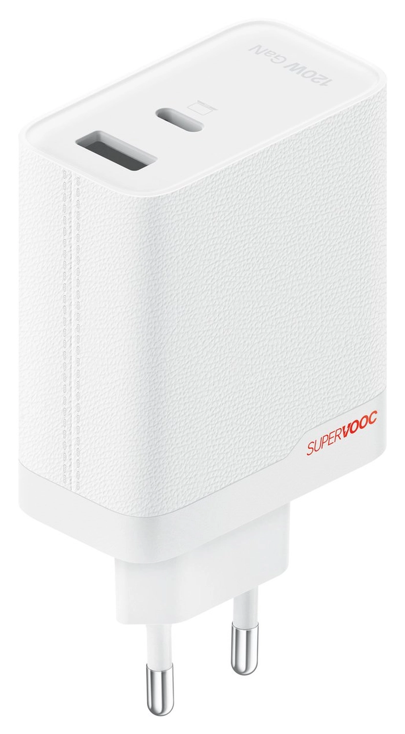 Originele OnePlus SuperVOOC GaN Oplader 120W + USB-C Kabel 1M Wit/Rood afbeelding 6