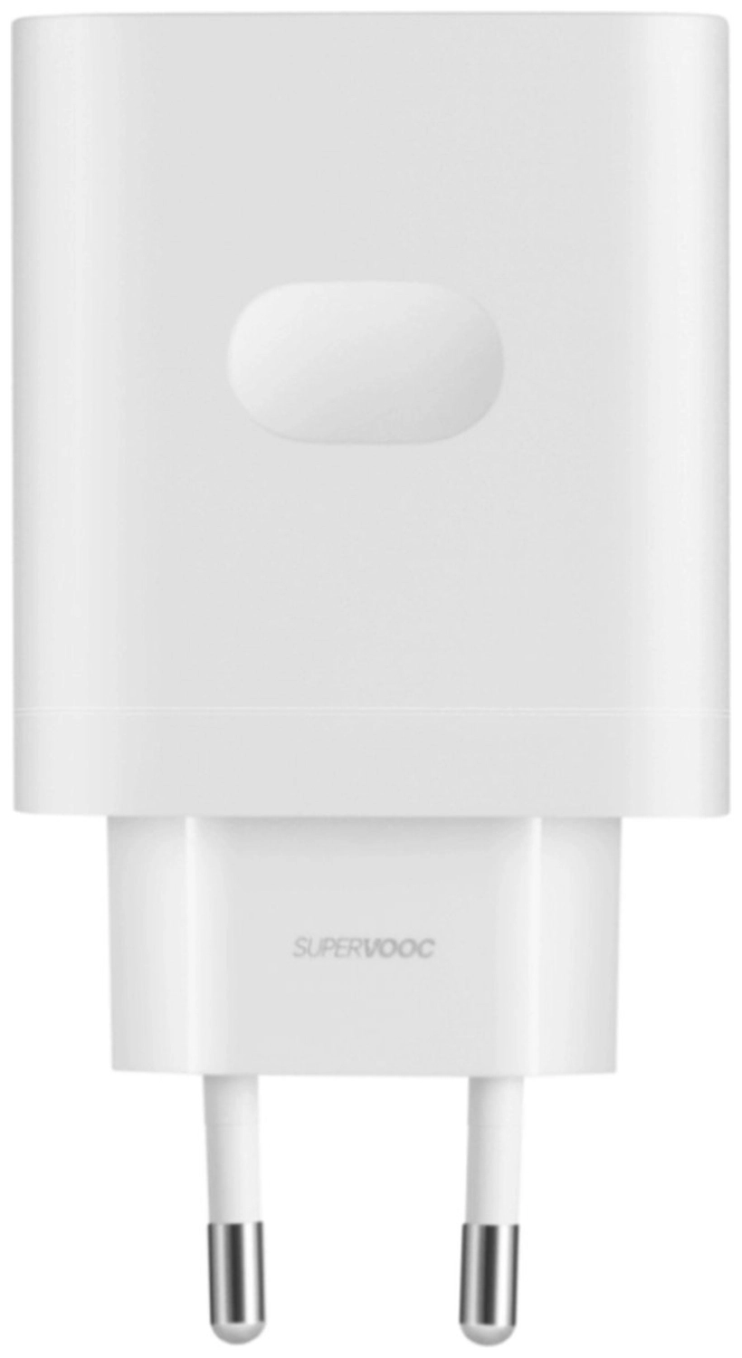 Originele OnePlus SuperVOOC USB‑A Snellader 100W + USB-A naar USB-C Kabel 1M Wit afbeelding 2