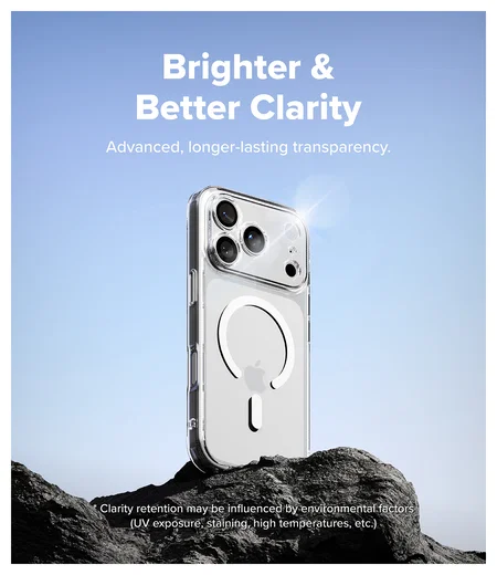 Ringke Fusion Magnetic Apple iPhone 17 Pro Max Hoesje MagSafe Transparant afbeelding 4