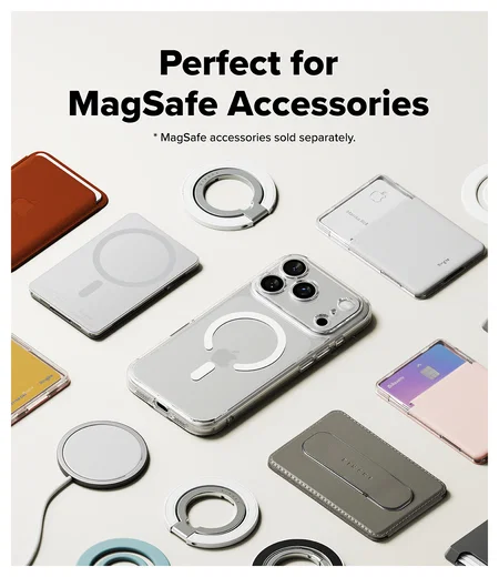 Ringke Fusion Magnetic Apple iPhone 17 Pro Max Hoesje MagSafe Transparant afbeelding 7