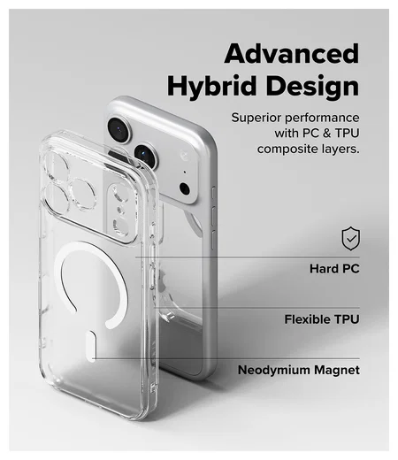 Ringke Fusion Magnetic Apple iPhone 17 Pro Max Hoesje MagSafe Matte Transparant afbeelding 5