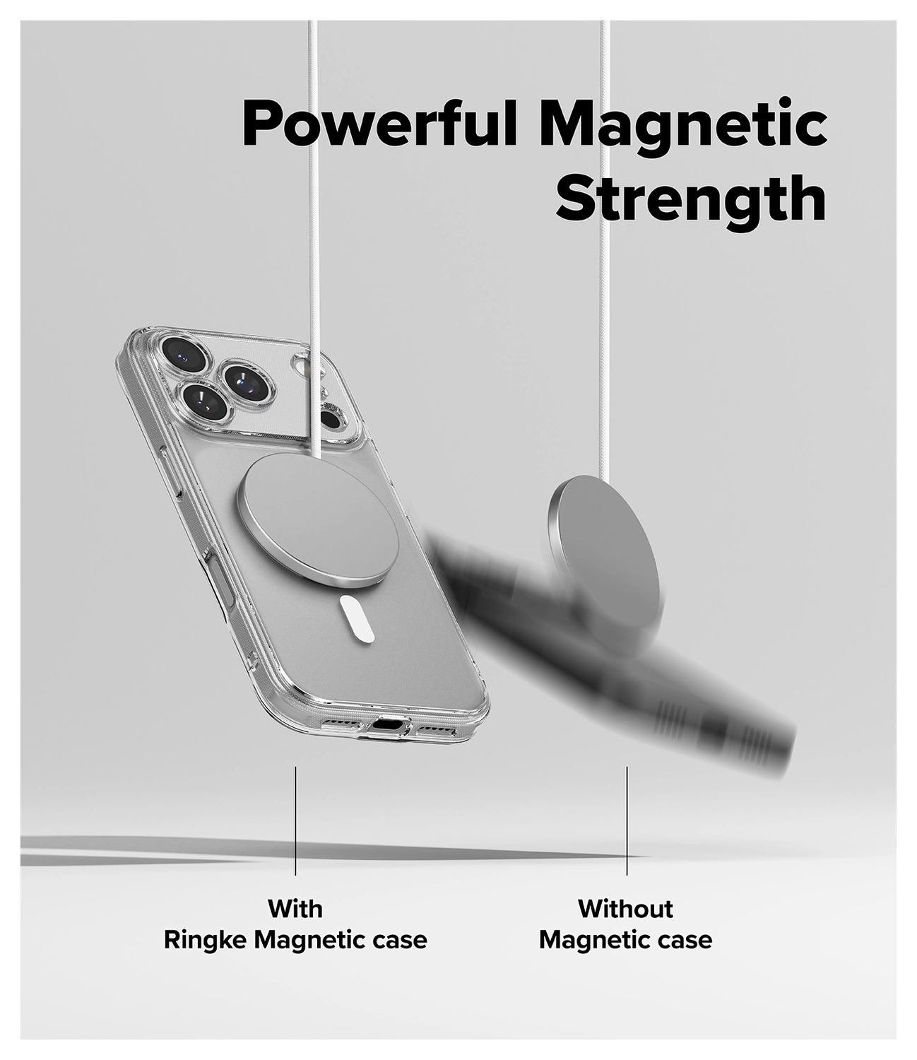 Ringke Fusion Magnetic Apple iPhone 17 Pro Max Hoesje MagSafe Matte Transparant afbeelding 6
