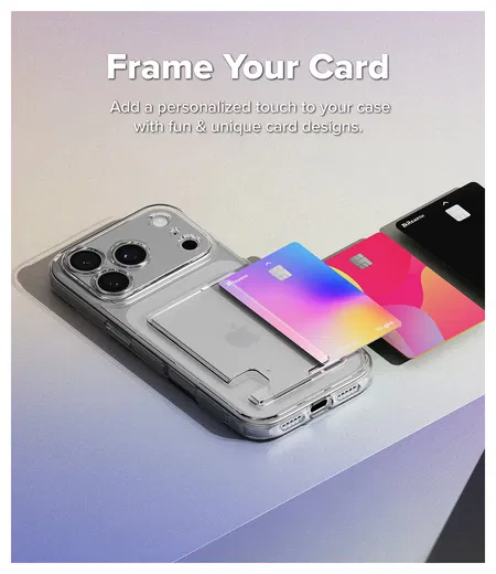 Ringke Fusion Card Apple iPhone 17 Pro Max Hoesje Kaarthouder Transparant afbeelding 7