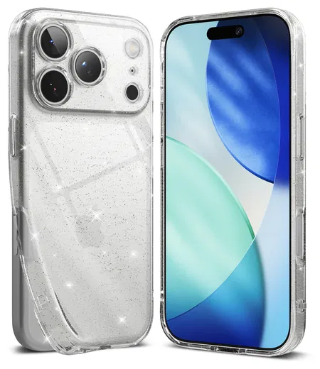 Ringke Air Apple iPhone 17 Pro Max Hoesje Flexibel TPU Glitter Transparant afbeelding 10