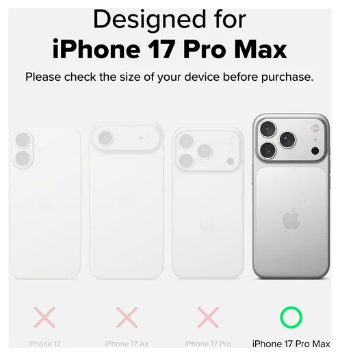 Ringke Fusion X Magnetic Apple iPhone 17 Pro Max Hoesje MagSafe Zwart afbeelding 3