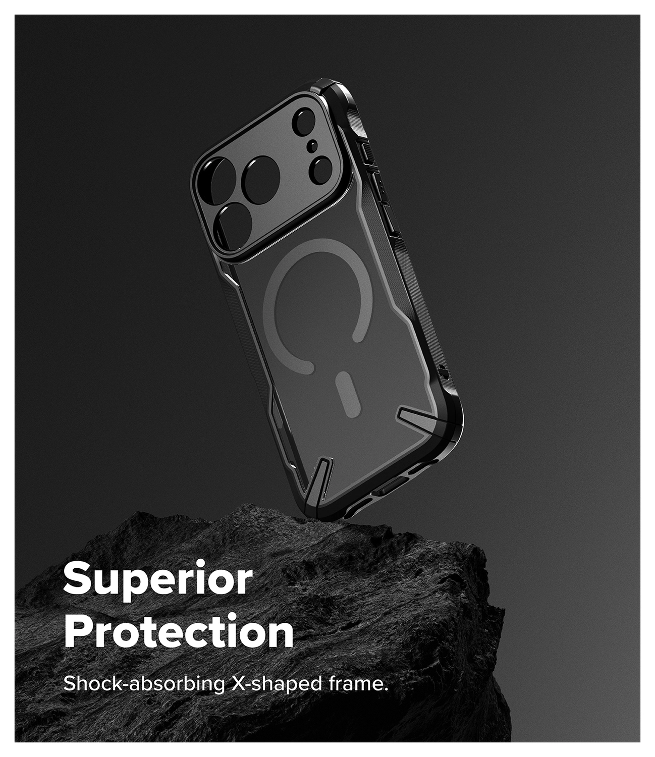 Ringke Fusion X Magnetic Apple iPhone 17 Pro Max Hoesje MagSafe Zwart afbeelding 4