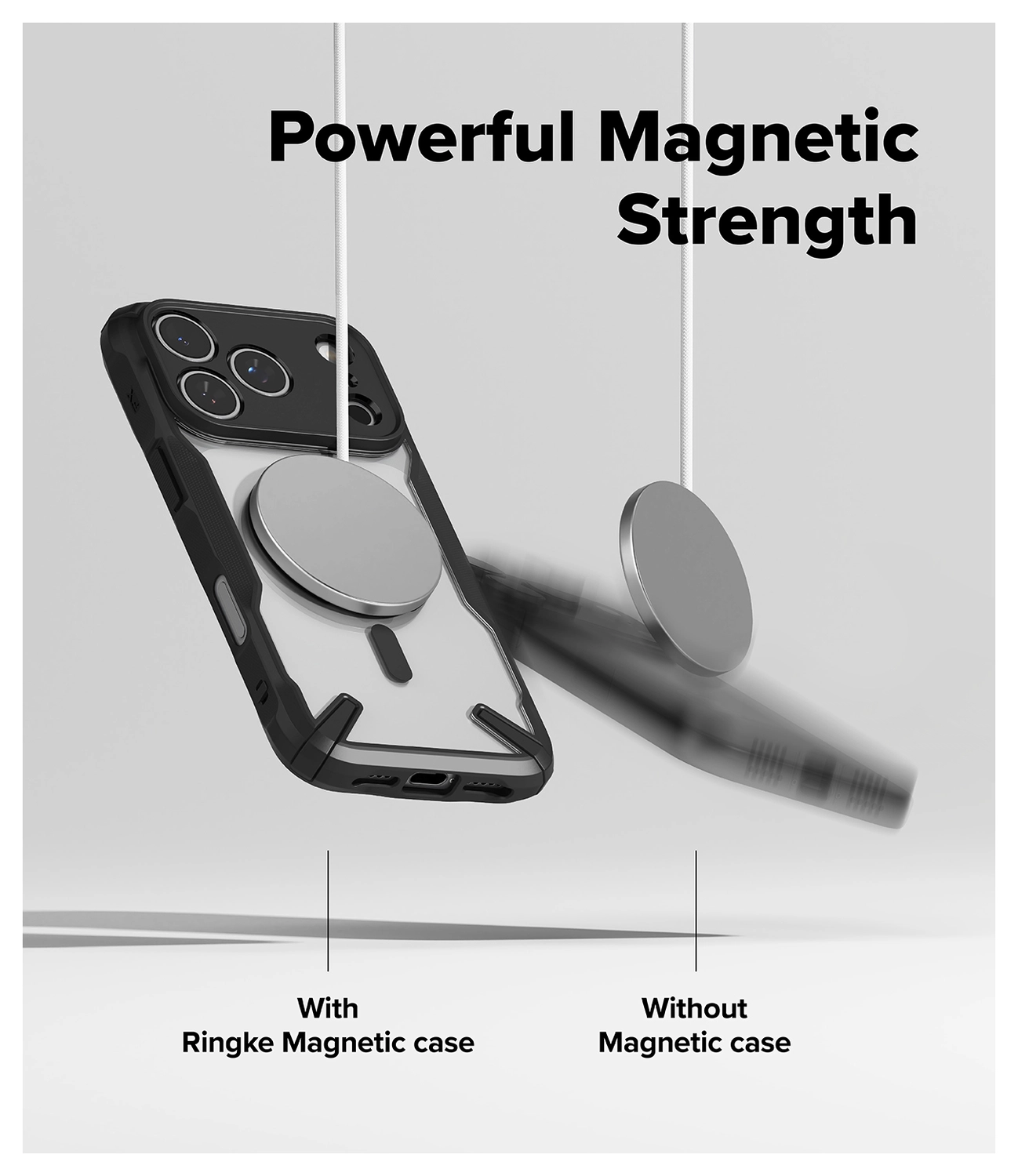 Ringke Fusion X Magnetic Apple iPhone 17 Pro Max Hoesje MagSafe Zwart afbeelding 5