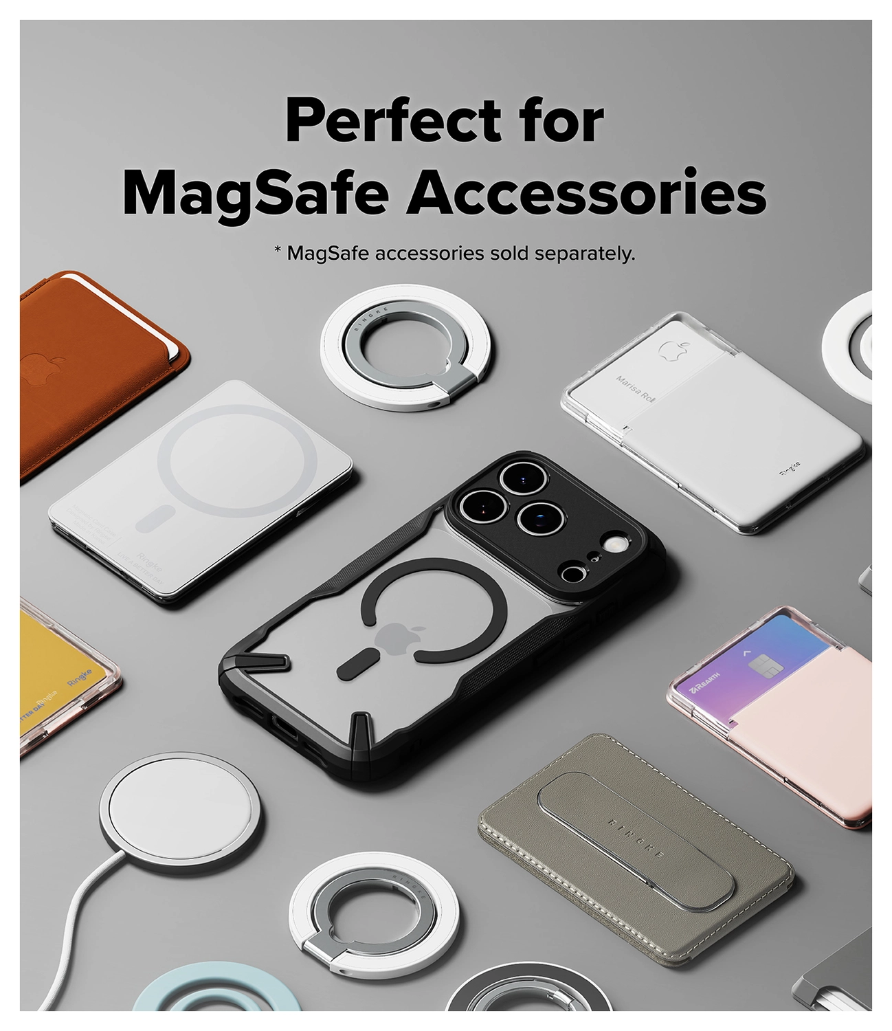 Ringke Fusion X Magnetic Apple iPhone 17 Pro Max Hoesje MagSafe Zwart afbeelding 7