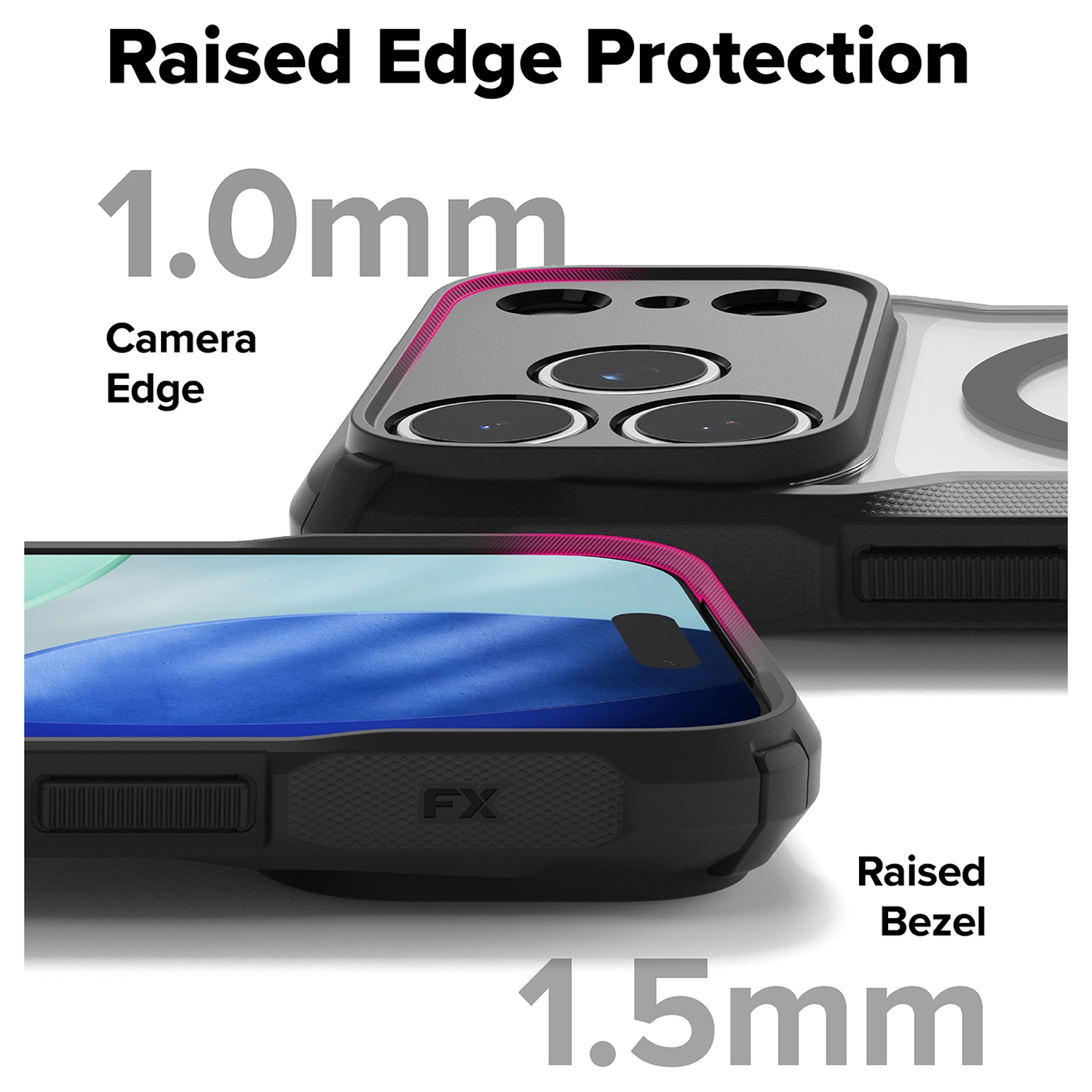 Ringke Fusion X Magnetic Apple iPhone 17 Pro Max Hoesje MagSafe Zwart afbeelding 8