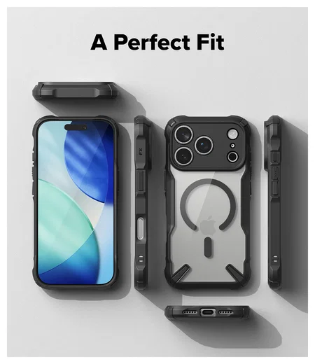 Ringke Fusion X Magnetic Apple iPhone 17 Pro Max Hoesje MagSafe Zwart afbeelding 9