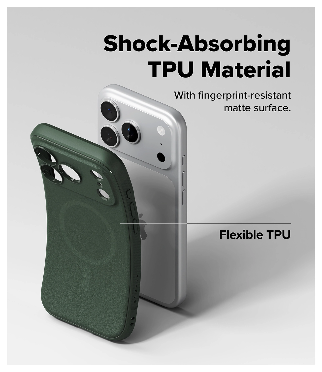 Ringke Onyx Magnetic Apple iPhone 17 Pro Max Hoesje MagSafe Groen afbeelding 6