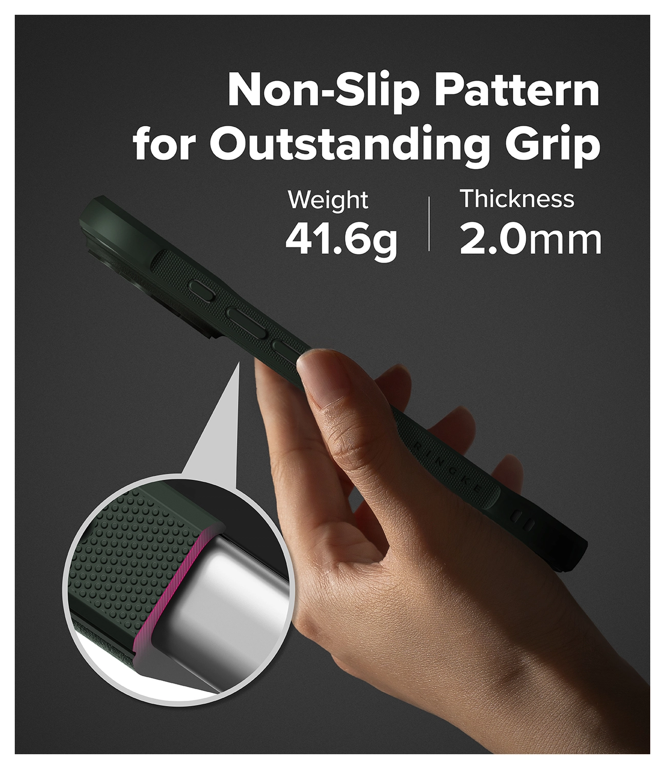 Ringke Onyx Magnetic Apple iPhone 17 Pro Max Hoesje MagSafe Groen afbeelding 9