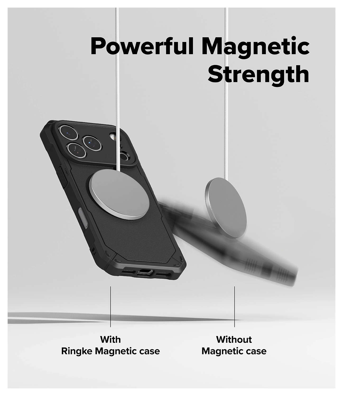 Ringke Rugged Gear Magnetic iPhone 17 Pro Max Hoesje MagSafe Zwart afbeelding 8