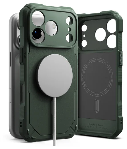 Ringke Rugged Gear Magnetic iPhone 17 Pro Max Hoesje MagSafe Groen afbeelding 1