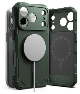 Ringke Rugged Gear Magnetic iPhone 17 Pro Max Hoesje MagSafe Groen