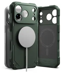 Ringke Rugged Gear Magnetic iPhone 17 Pro Max Hoesje MagSafe Groen afbeelding