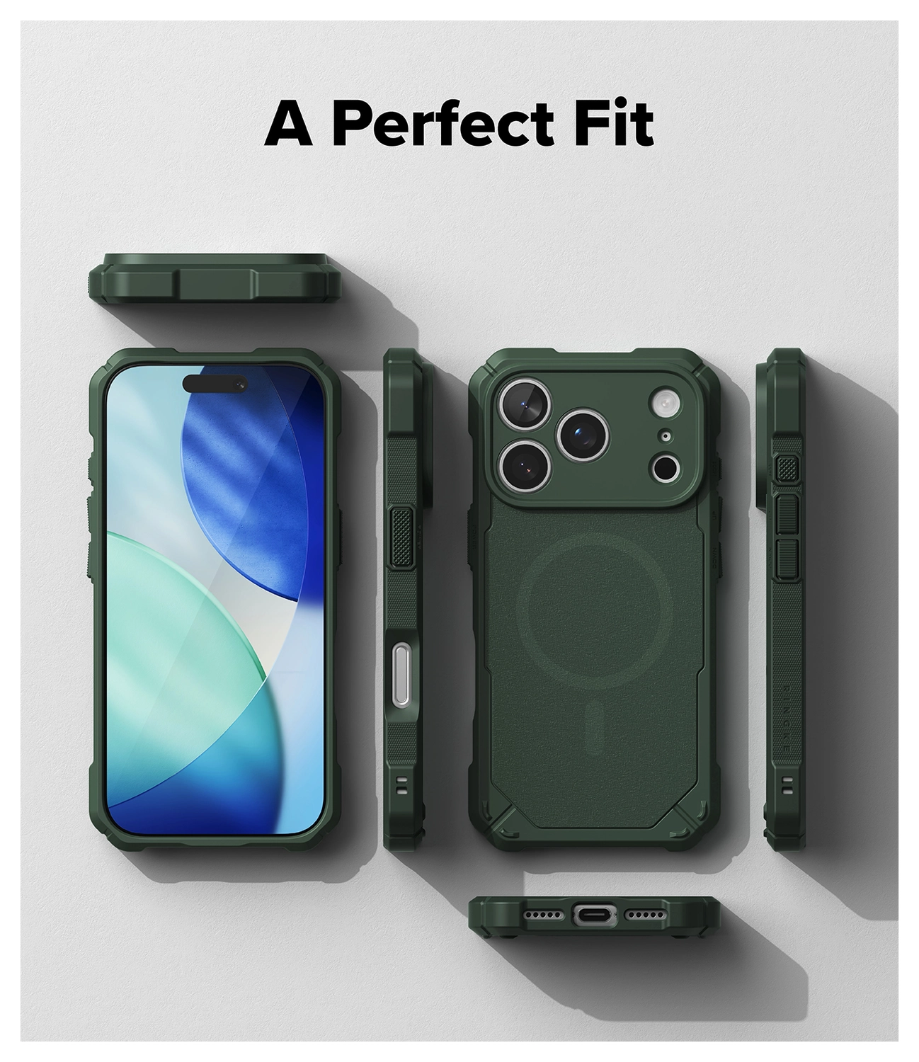 Ringke Rugged Gear Magnetic iPhone 17 Pro Max Hoesje MagSafe Groen afbeelding 10