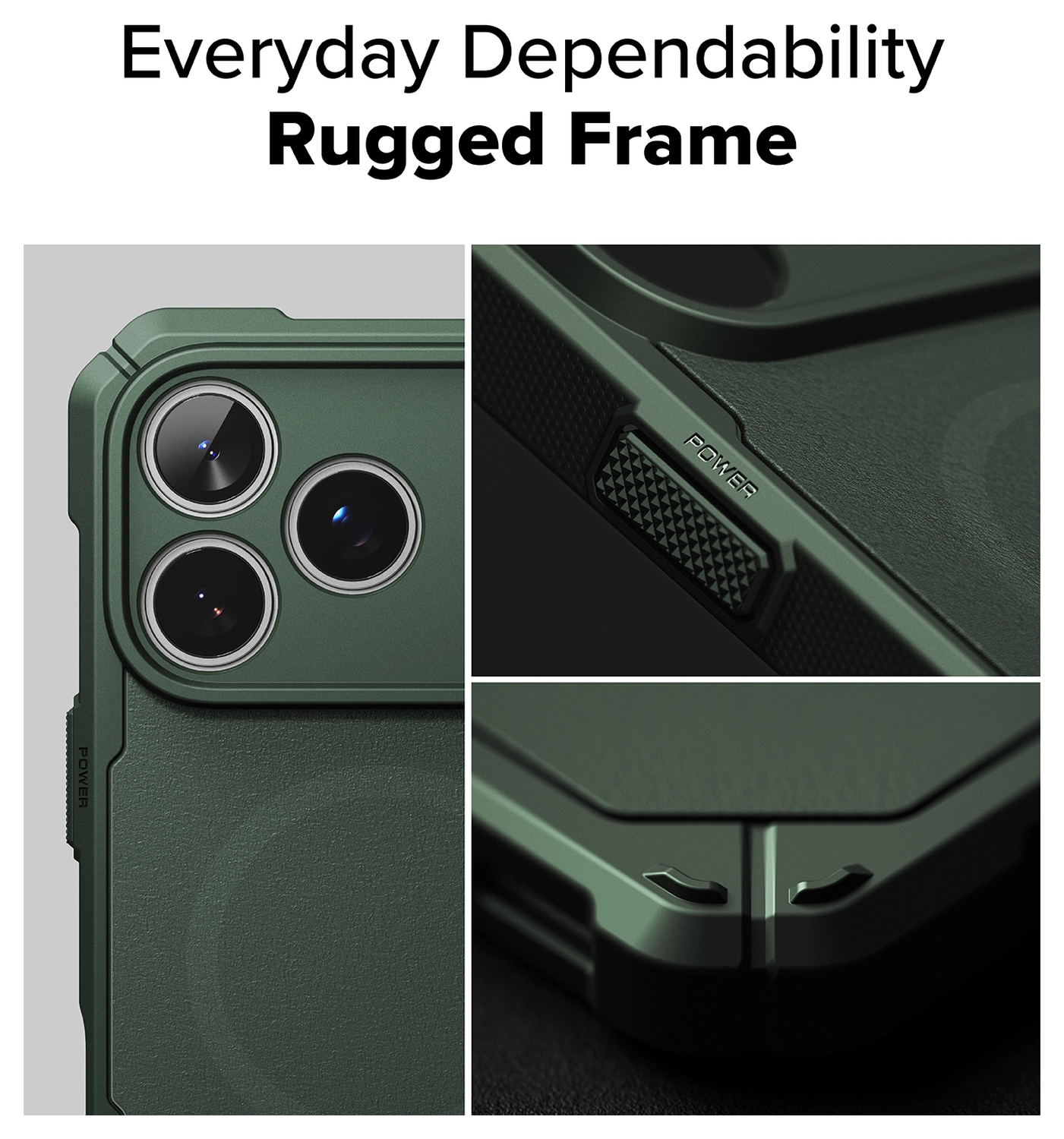 Ringke Rugged Gear Magnetic iPhone 17 Pro Max Hoesje MagSafe Groen afbeelding 4
