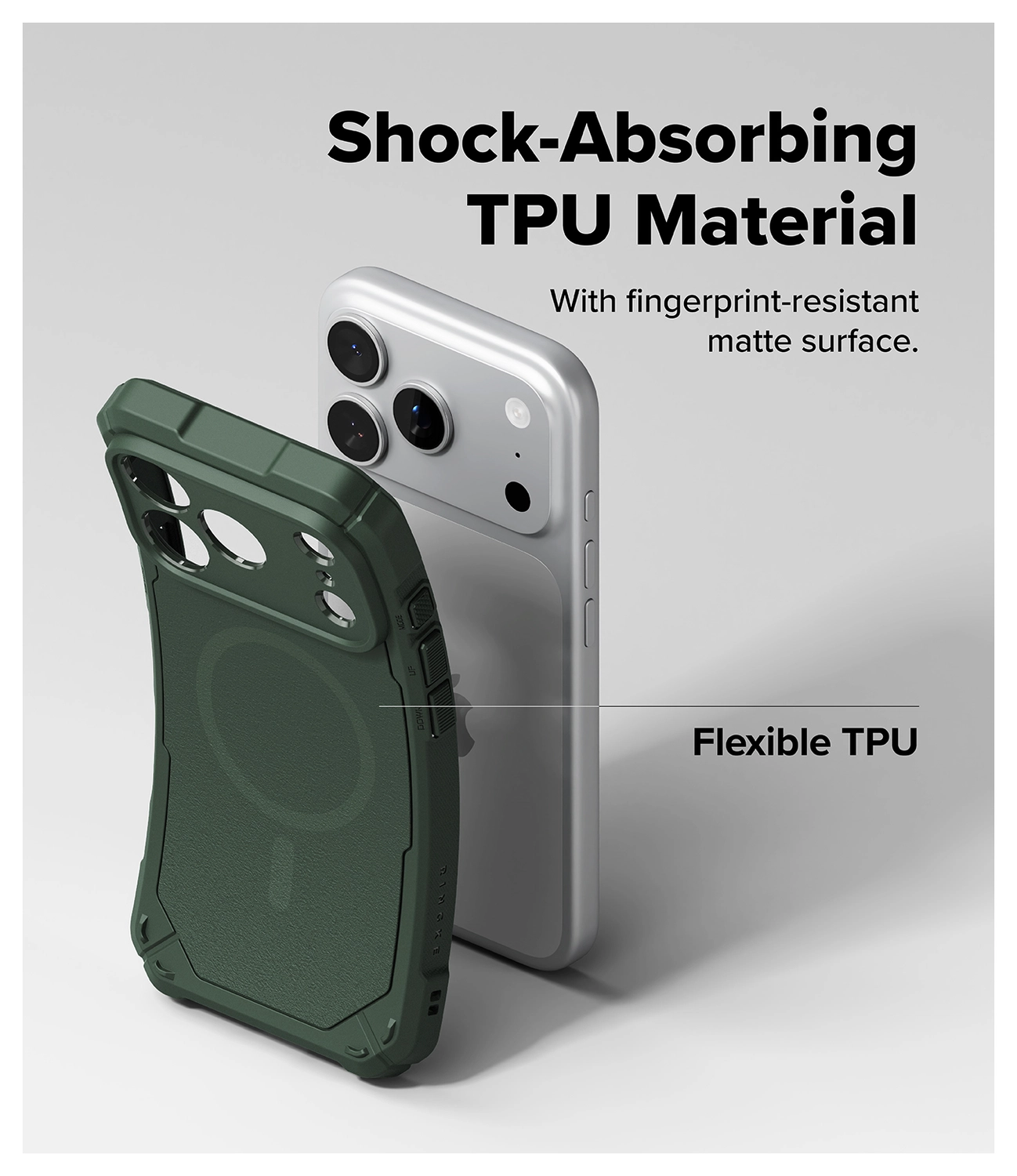 Ringke Rugged Gear Magnetic iPhone 17 Pro Max Hoesje MagSafe Groen afbeelding 6