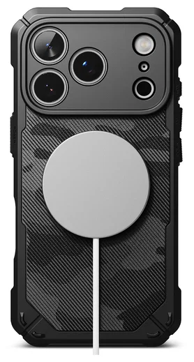 Ringke Rugged Gear Magnetic iPhone 17 Pro Max Hoesje MagSafe Camo Zwart afbeelding 13