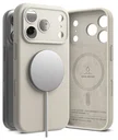 Ringke Silicone Magnetic Apple iPhone 17 Pro Max Hoesje MagSafe Back Cover Beige