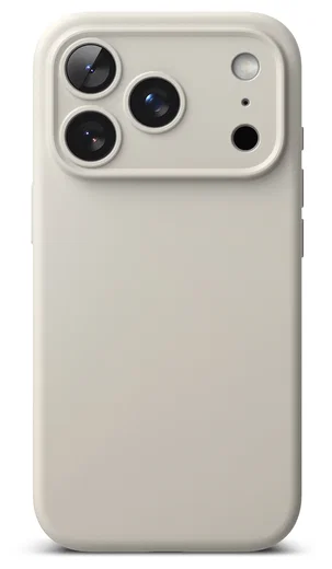 Ringke Silicone Magnetic Apple iPhone 17 Pro Max Hoesje MagSafe Back Cover Beige afbeelding 2