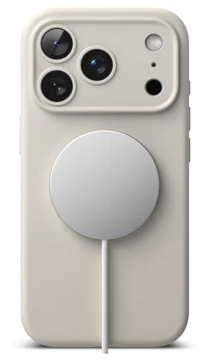 Ringke Silicone Magnetic Apple iPhone 17 Pro Max Hoesje MagSafe Back Cover Beige afbeelding 12