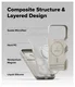 Ringke Silicone Magnetic Apple iPhone 17 Pro Max Hoesje MagSafe Back Cover Beige afbeelding 6