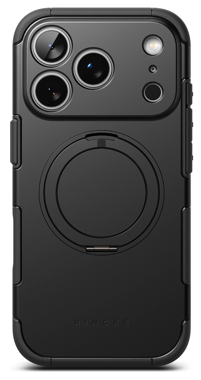 Ringke Alles iPhone 17 Pro Max Hoesje 360° MagSafe Standaard Zwart afbeelding 13