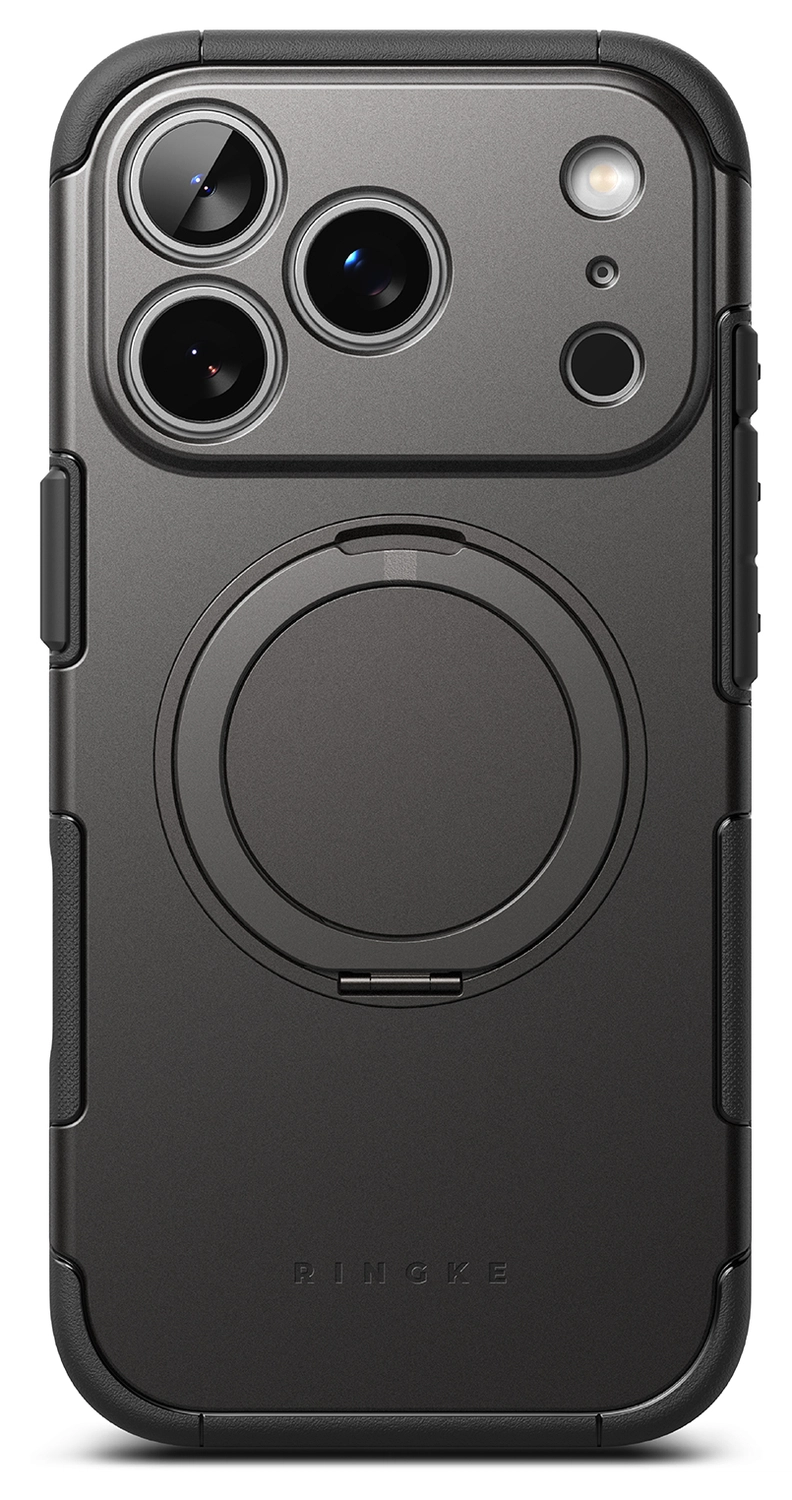 Ringke Alles iPhone 17 Pro Max Hoesje 360° MagSafe Standaard Gunmetal afbeelding 14