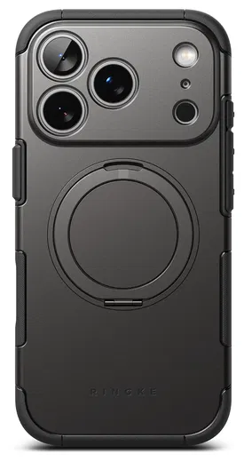 Ringke Alles iPhone 17 Pro Max Hoesje 360° MagSafe Standaard Gunmetal afbeelding 14