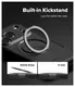 Ringke Alles iPhone 17 Pro Max Hoesje 360° MagSafe Standaard Gunmetal afbeelding 5