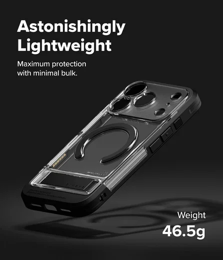 Ringke UX Magnetic Apple iPhone 17 Pro Max Hoesje MagSafe Transparant afbeelding 8